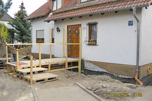 Hebung aus dem Grundwasser in Delitzsch