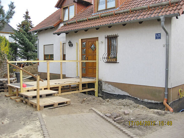 Hebung aus dem Grundwasser in Delitzsch